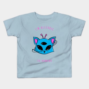 I'm Allergic to Humans Space Cat Kids T-Shirt